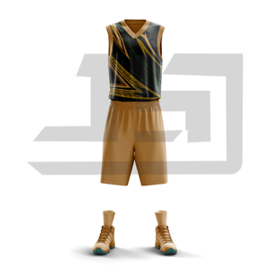 Conjunto de Pantalones Cortos de Baloncesto Sublimados Personalizados, Transpirables, 100% Poliéster, con Cordón Ajustable, Unisex para Adultos - Product Image 2