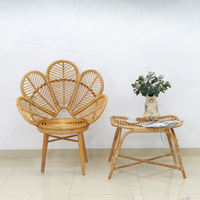 Chaise en rotin naturel en osier Intérieurs Meubles Sièges Chaise de salon faite à la main Chaise de jardin Cour Fauteuil de salon simple