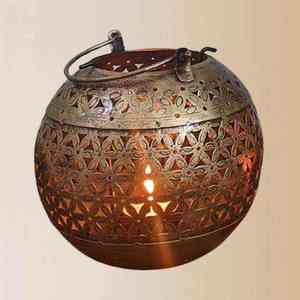 Handcrafted Metal Lantern <b>T</b>-<b>Light</b> <b>Candle</b> Holder for Diwali Christmas Wedding and Home Decor Ideal for Gifting - Product Image 5