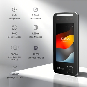 Feocey fcv4914 Nhận dạng khuôn mặt kiểm soát truy cập hệ thống phần cứng phần mềm với tầm nhìn ban đêm đo nhiệt độ thiết lập lại các tính năng - Product Image 2