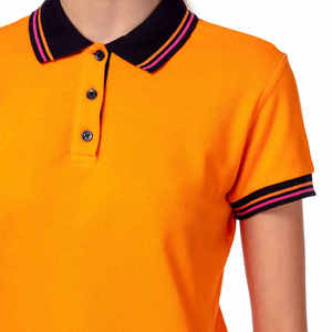 Prix bas OEM Service polos pour femmes polos couleur unie Slim Fit pour femmes disponibles en stock - Product Image 5