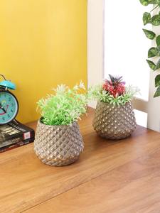 Pots de jardinière en métal faits à la main de luxe du fabricant indien pour l'exportation de décoration de maison de jardin disponible - Product Image 6