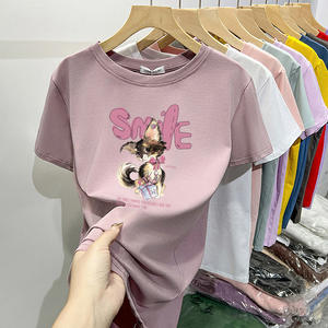 เสื้อครอปเซ็กซี่ลำลองสำหรับผู้หญิงเสื้อยืดเด็กสีขาวแขนสั้นพร้อมดีไซน์ว่างเปล่าผ้าถักสไตล์วินเทจสำหรับงานปาร์ตี้เครื่องแต่งกายแนวสตรีท - Product Image 5