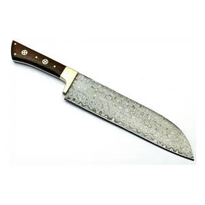 Cuchillo de Chef de Damasco hecho a mano de alta calidad 2025, suministro directo de fábrica, cuchillo de Chef de cocina de Damasco en Qasaab Gloves Company - Product Image 1