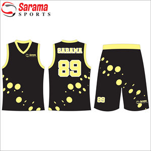 Sublimation Printing Logo Red White Loungewear Tracksuits Uniformes de basket-ball pas cher Réversible Nouveau, - Product Image 3