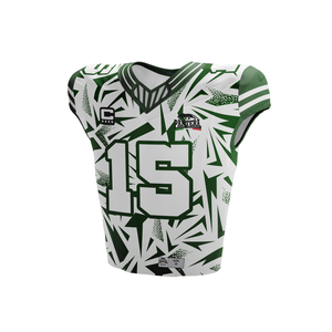 เสื้อฟุตบอลอเมริกันพิมพ์ซับลิเมชันเต็มตัวเสื้อทีมฟุตบอลแบบกำหนดเองระบายอากาศได้ - Product Image 5