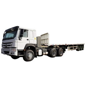 Semirremolque de Plataforma Plana de 3 Ejes Usado, Capacidad de Carga de 60T para Transporte de Contenedores de 20 y 40 Pies - Product Image 6