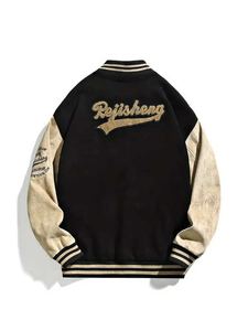 Chaqueta universitaria de alta calidad 100% lana ligera causal Waffle Letterman chaqueta universitaria para hombres - Product Image 3