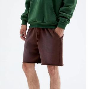 Pantalones cortos lavados con ácido de gran tamaño para hombre, ropa de calle Vintage, ropa de calle desgastada con cordón de algodón de verano - Product Image 2