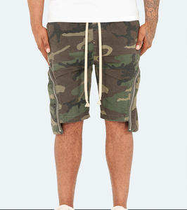 Pantalones cortos de hombre de alta calidad al por mayor con cremallera de moda Cargo Design Casual cordón Vintage cremallera Cargo Shorts - Product Image 3