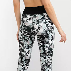 กางเกงรัดรูปสำหรับผู้หญิงกางเกงผ้าสแปนเด็กซ์เอวขนาดกลางปรับแต่งโลโก้ได้ - Product Image 5