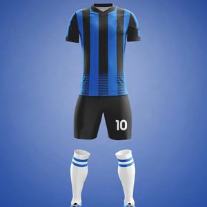 Uniformes de fútbol de secado rápido para jóvenes al por mayor, Conjunto de camiseta de verano y otoño con impresión de nombre, servicio OEM disponible - Product Image 3