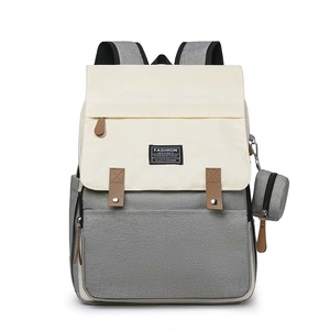 PU Oxford Women's Backpack Zipper Closure Soft Handle <b>Square</b> Shape Casual Daily Use OEM Supply - Product Image 2