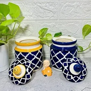 Tarro de Cerámica Premium para Almacenamiento de Alimentos Secos, Tarro de Cerámica Clásico para Cocina y Comedor, Decorativo para Presentación en Mesa - Product Image 2