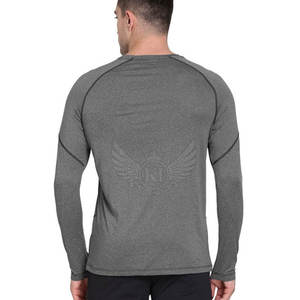 El mejor Material Cómodo Hombres Camisetas de manga larga Color sólido Hombres Fitness Camisetas de manga completa Hecho en Pakistán - Product Image 4