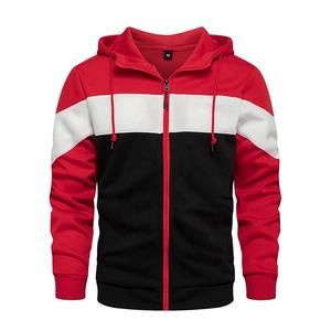 เสื้อมีฮู้ดผ้าคอตตอนโพลีเอสเตอร์อบอุ่นมีซิปรูดธรรมดาสำหรับผู้ชายและผู้ใหญ่ - Product Image 6