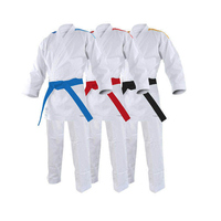 Hafif Yetişkin Öğrenci Karate Üniforması Karate Obi 14oz Karate Üniforması Japon Kesim Kata Turnuva Gi'si