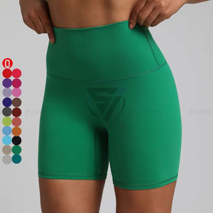 Shorts Deportivos 2 en 1 para Mujer, Ecológicos, Transpirables, Sin Costuras, con Bolsillo para Teléfono, 100% Poliéster, Tallas Grandes, para Gimnasio y Entrenamiento - Product Image 1