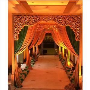 Porte d'accueil de mariage moderne et professionnelle et statue de Ganesha avec design d'entrée en fibre de verre - Product Image 5