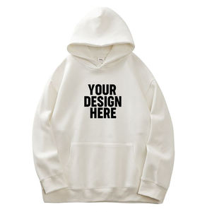 420G Heavyweight Smooth Fleece Sudadera con capucha para hombres-Otoño 2023 Loose-Fit Color sólido Ropa de manga larga - Product Image 1