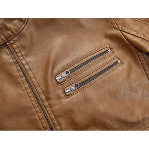 แจ็กเก็ตหนังแท้สำหรับผู้ชายเสื้อแจ็คเก็ตหนังแท้ดีไซน์แบบใส่ได้ทั้งชายและหญิงสินค้ามา2025 - Product Image 3