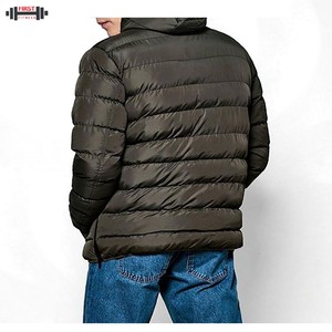 Designer Men's Puffer Jacket <b>Canvas</b> Eco-Friendly Winter <b>Paint</b> Splatter Distressed Skinny Reversible - Product Image 2