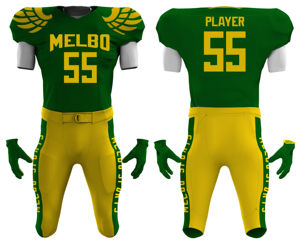 ชุดยูนิฟอร์มอเมริกันฟุตบอลชายคุณภาพสูง แบบสั้น ออกแบบเองได้ พิมพ์ลายดิจิทัล ป้องกันแสงแดด UPF 50+ ระบายเหงื่อได้ดี ระบายอากาศได้ดี - Product Image 4