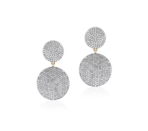 Alta Qualidade Exclusiva 925 Prata Victorian Diamante Stud Brincos Longos Para As Mulheres A Bom Preço