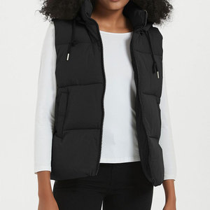 Best Quality <b>Women's</b> Waterproof Winter <b>Vest</b> Sleeveless Hooded Street Wear with Zipper Closure for Outer Wear - Product Image 1