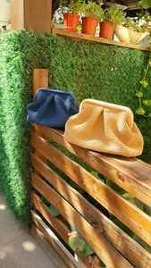 Bolsa de verano de paja oscura hecha a mano, bolso de mano de verano de ganchillo, cierre abierto, borla, bolso de playa personalizable, bolso de mimbre - Product Image 5