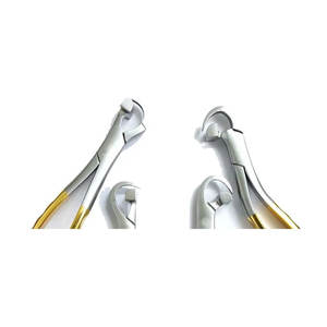 En couleur argent et or pince d'extraction dentaire de la morale inférieure et troisième morale laissée avec de l'acier inoxydable - Product Image 6