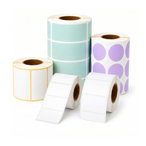 Sailing Eco <b>Paper</b> Logistics Adhesive 30*30 <b>Roll</b> 75X125 Colorful Rectangular Thermal Label 100 X 30Mm - Product Image 2