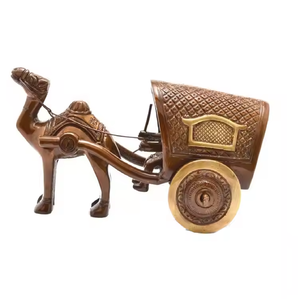 Magnifique statue miniature en laiton, objet de décoration pour table, bureau, maison et idées cadeaux à prix de gros en provenance d'Inde - Product Image 4