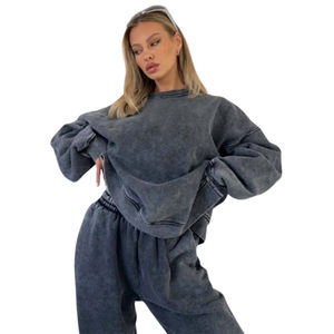 Sweat-shirt pour femme en molleton 100% coton, taille plus, col rond, hiver 2025, impression en relief de haute qualité, sweat-shirt personnalisé à manches longues - Product Image 6