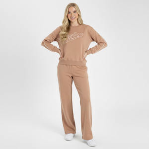 Conjunto sudadera informal con logotipo impreso personalizado para mujer - Product Image 6