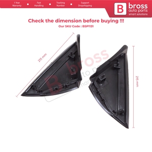 Juego de Cubiertas Decorativas Triangulares para Espejos Retrovisores Laterales BSP1131 para Megane MK4 2016 en Adelante 638752672R 638744983R - Product Image 6