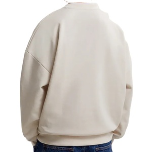 Custom Logo Crewneck <b>Men</b> Sweatshirts Heavyweight Oversized 100% Cotton Crewneck Sweatshirts Unisex cotton blended 2026 - Product Image 4