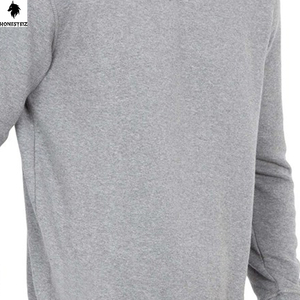 เสื้อสเวตเชิ้ตคอกลมลำลองสำหรับผู้ชาย ผ้าฝ้าย 100% 300GSM เสื้อฮู้ดฤดูหนาว ทรงหลวม ผ้าฟลีซหนานุ่ม ปักลายตามสั่ง - Product Image 4