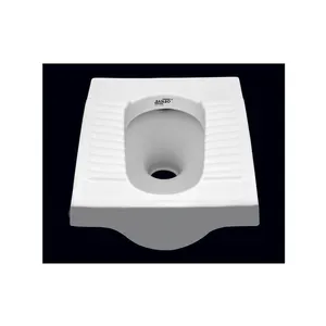 Kualitas tertinggi grosir produsen menyediakan keramik putih gaya India Modern Squat Pan sanitasi Indian WC Toilet produsen