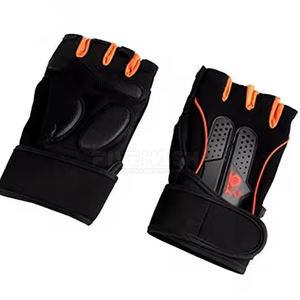 Guantes de levantamiento de pesas, guantes de ejercicio físico con palma acolchada suave para un entrenamiento con pesas cómodo - Product Image 4
