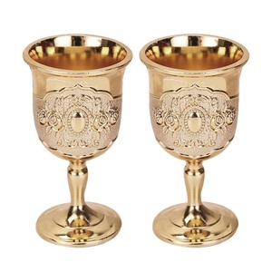 High Quality Handcrafted Metal Ciborium Chalice with Engraved Design Paten <b>Goblet</b> <b>Wine</b> Bar Accessories Including Straw - Product Image 2