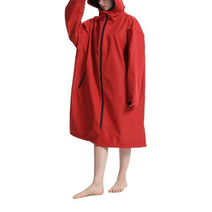 Nuevo diseño profesional logotipo personalizado impermeable Swim Parka chaqueta adulto manga larga largo Parka chaquetas - Product Image 5