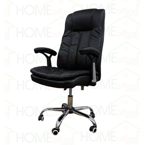 SFGLV2020-Contemporary Design 2-Layer PU Leather Office <b>Chair</b> with Chrome Metal <b>Padded</b> Nesting Swivel Feet Can Be Used Recliner - Product Image 1