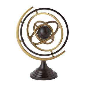 Esfera celestial de latón giratorio armilar con detalles decorativos para una estantería náutica refinada y colocación en la Mesa - Product Image 2