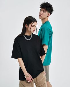 เสื้อยืดคอกลมเปิดไหล่ปล่อย100% สำหรับผู้ชาย, เสื้อยืดโอเวอร์ไซส์สำหรับผู้ชายทำจากผ้าฝ้าย - Product Image 4