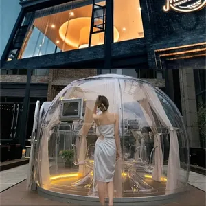 Clear PC 360 Degree Customize Camping Dome Tent Transparent Bubble Hotel Outdoor Events Round Glamping Pod