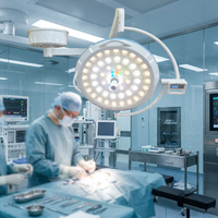 Lampe chirurgicale sans ombre LED RGB de luxe, 64 perles, 160 000 Lux, éclairage endoscopique pour bloc opératoire d'hôpital moderne