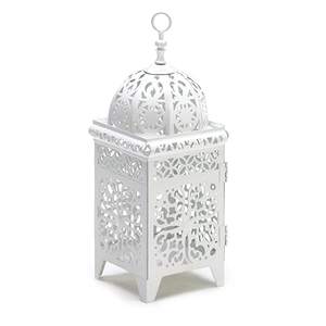 Vela de Metal blanca para decoración del hogar, farol hecho a mano, para puerta - Product Image 3