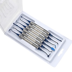 Excavadoras dentales manuales de doble extremo de acero inoxidable, tipo cuchara, instrumentos de llenado de limpieza superior para dientes altos - Product Image 4