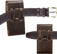 Étui de téléphone en cuir durable, imperméable et antichoc avec support de ceinture et charge sans fil pour tous les téléphones mobiles